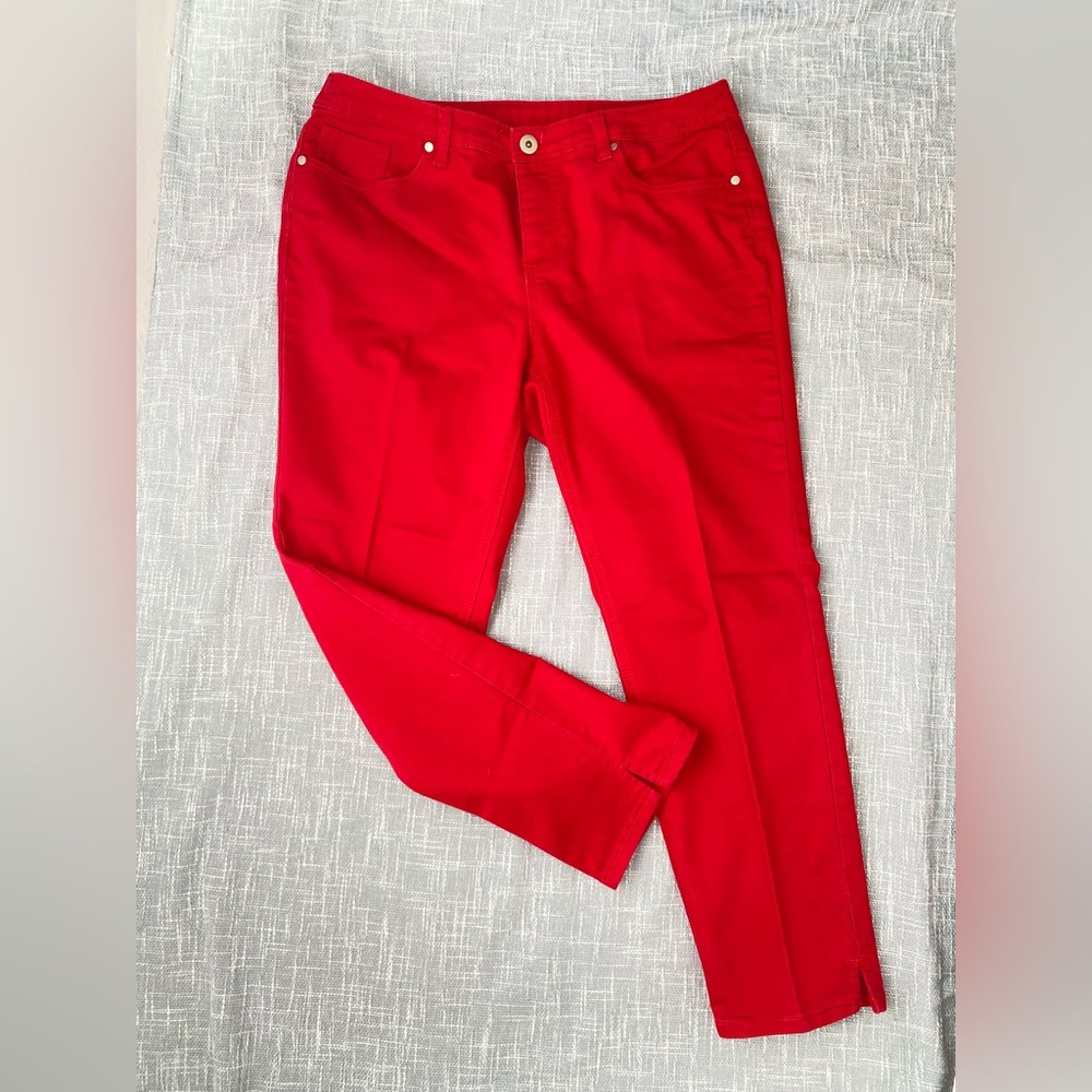 Christopher & Banks Red Skinny Pants | Size 12